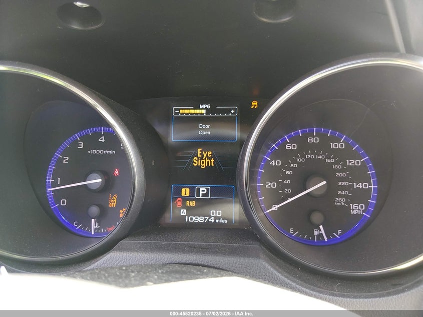 2017 SUBARU OUTBACK auction photo 7