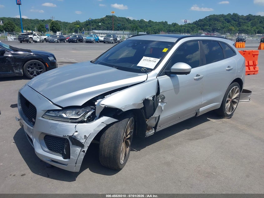 Vin: sadcm2fv5ja298769, lot: 46018526, jaguar f-pace s 20182