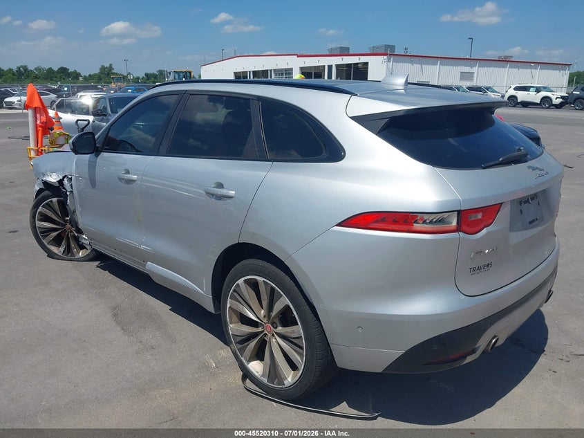 Vin: sadcm2fv5ja298769, lot: 46018526, jaguar f-pace s 20183