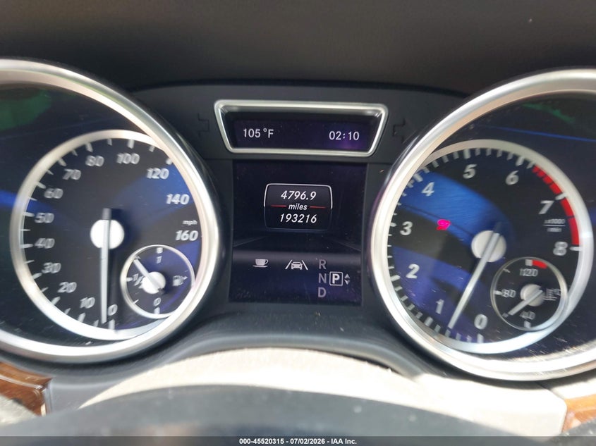 2013 Mercedes-Benz Ml 350 4Matic VIN: 4JGDA5HB6DA235855 Lot: 45520315