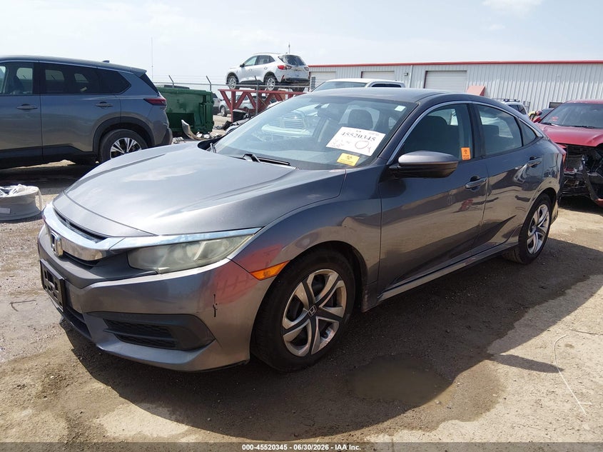 2016 Honda Civic, Fresh Water, IAAI, VIN 19XFC2F51GE205229 — photo 2