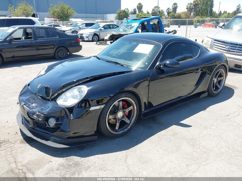 2007 Porsche Cayman, Front End, IAAI, VIN WP0AB29837U782543 — photo 2
