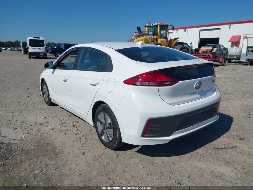 Vin: kmhc65lc7mu245693, lot: 46018619, hyundai ioniq hybrid blue 20213