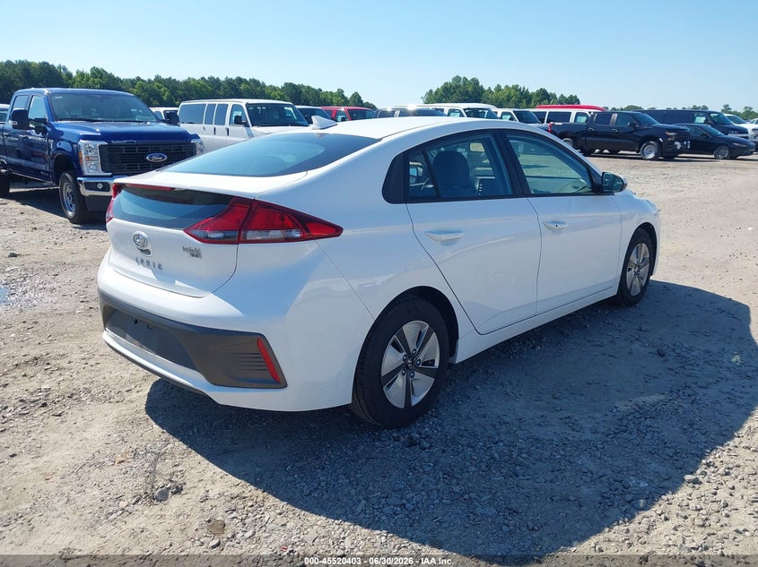 Vin: kmhc65lc7mu245693, lot: 46018619, hyundai ioniq hybrid blue 20214