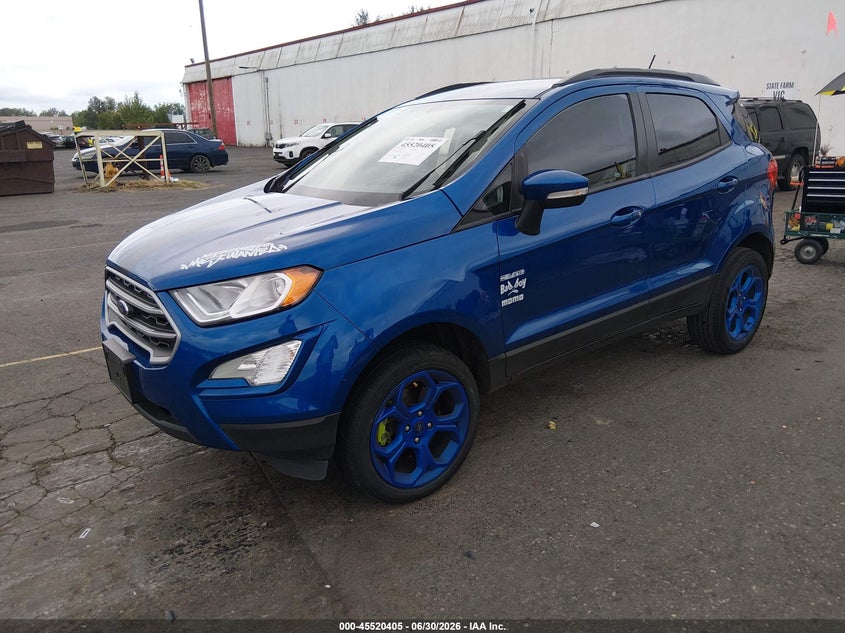 2022 FORD ECOSPORT SPORT UTILITY VEHICLE 2.0L I-4 DI, DOHC, VVT, 166HP