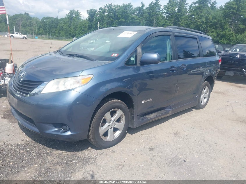 2014 Toyota Sienna, Ходовая, IAAI, VIN 5TDKK3DC3ES433342 — фото 2