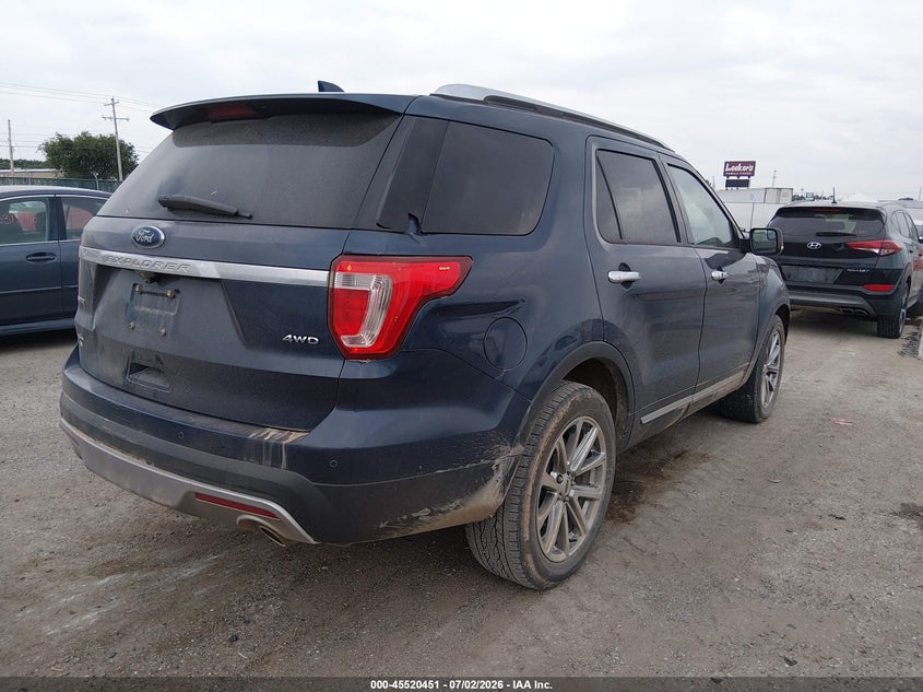 Vin: 1fm5k8f84hgc22647, lot: 46018667, ford explorer limited 20174