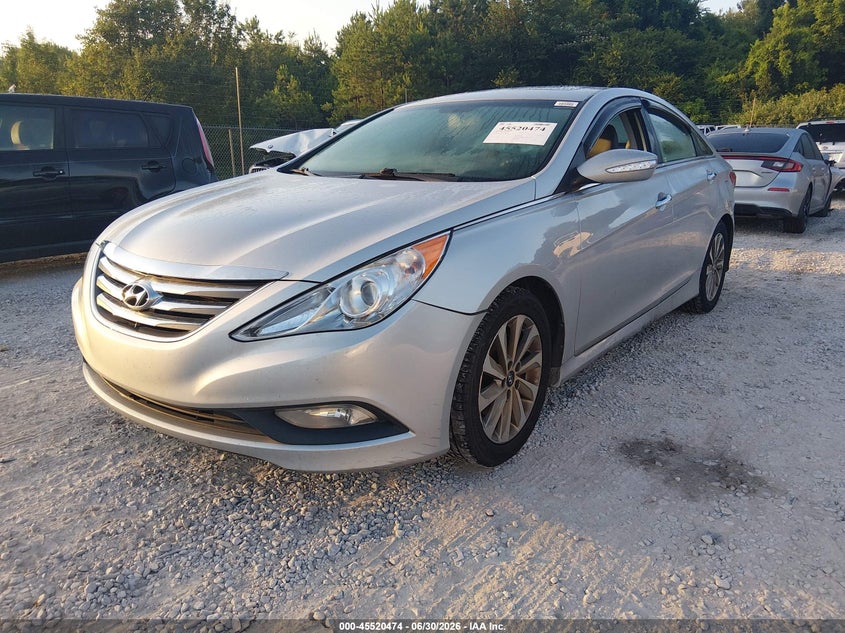 2014 Hyundai Sonata, Удар сзади, IAAI, VIN 5NPEC4AC4EH916722 — фото 2