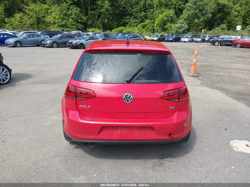 2015 Volkswagen Golf Tdi Se 4-Door VIN: 3VWRA7AU3FM028828 Lot: 45520575
