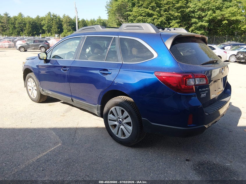 Vin: 4s4bsaec9f3278720, lot: 46018795, subaru outback 2.5i premium 20153