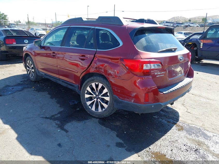 Vin: 4s4bsenc7h3413073, lot: 46018800, subaru outback 3.6r limited 20173