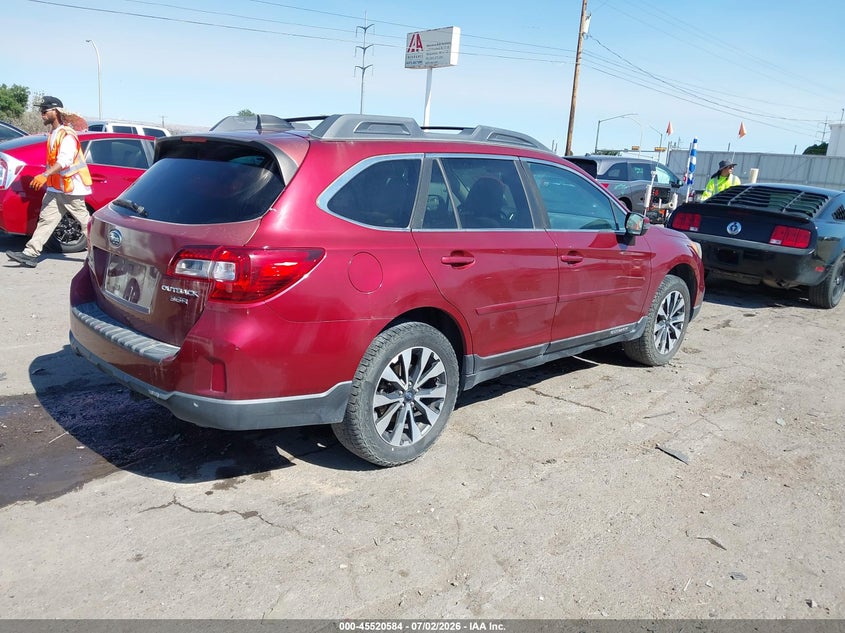 Vin: 4s4bsenc7h3413073, lot: 46018800, subaru outback 3.6r limited 20174