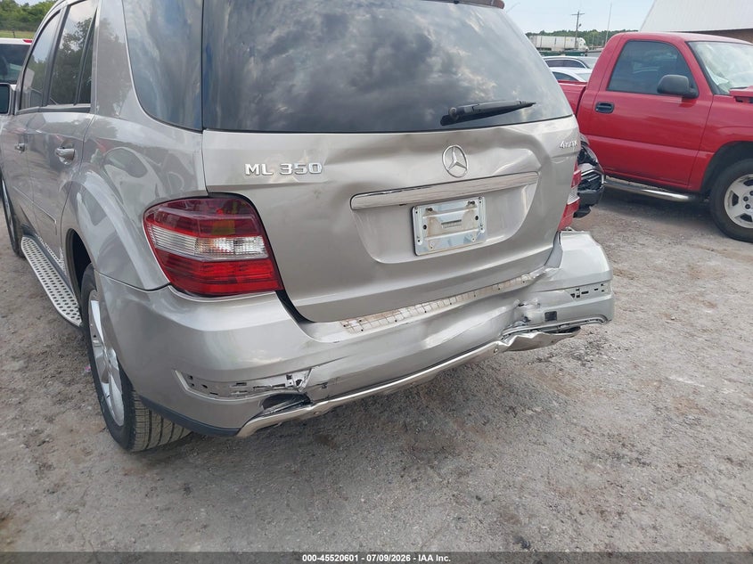 2009 Mercedes-Benz Ml 350 4Matic VIN: 4JGBB86E19A527827 Lot: 45520601