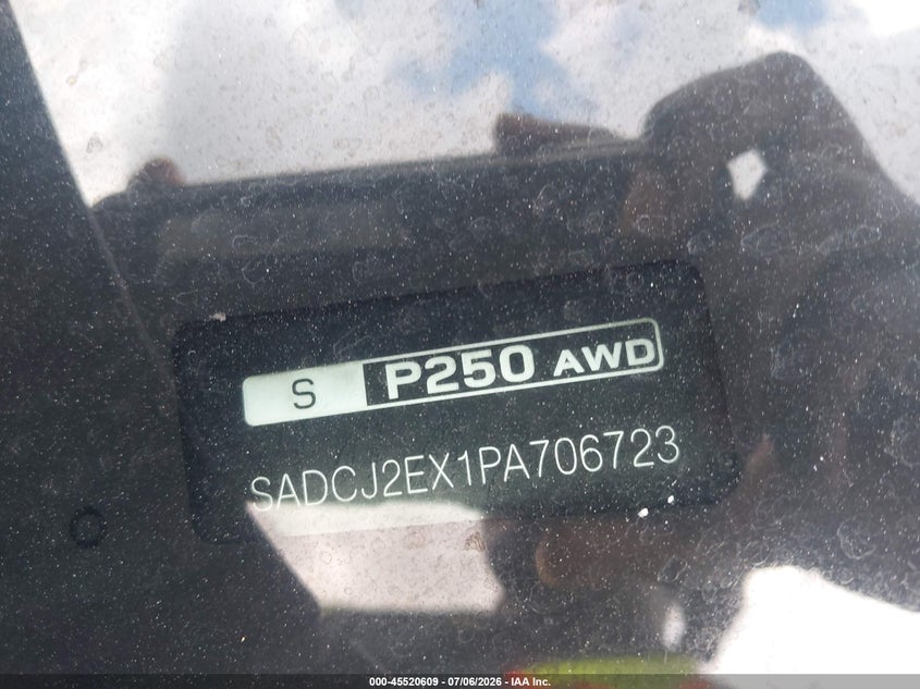 2023 Jaguar F-Pace S P250 Awd Automatic VIN: SADCJ2EX1PA706723 Lot: 45520609