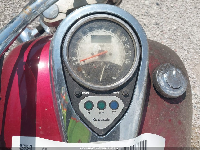 2008 Kawasaki Vn900 B VIN: JKAVN2B178A036292 Lot: 45520673