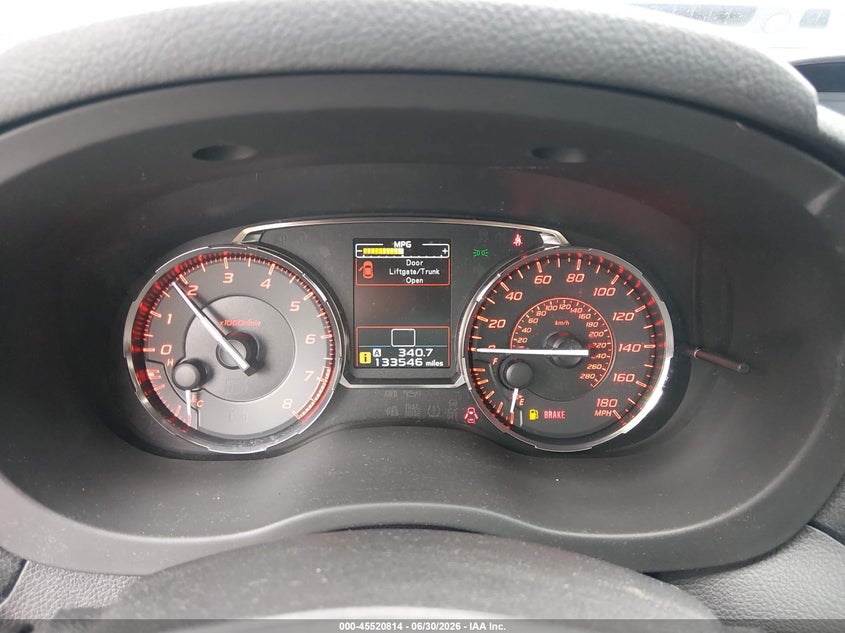 2015 Subaru Wrx Limited VIN: JF1VA1G65F9802878 Lot: 45520814