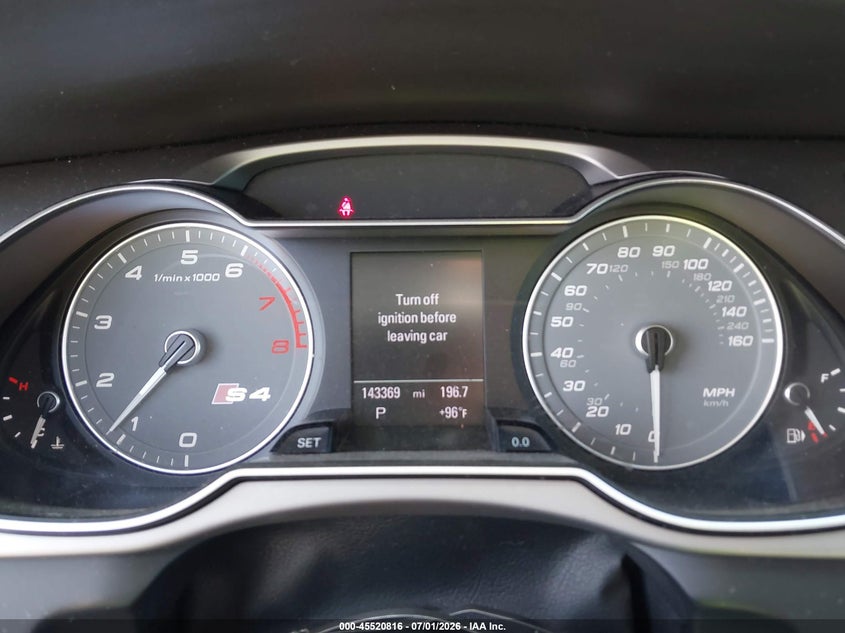 2013 Audi S4 3.0T Premium Plus VIN: WAUBGAFL7DA130866 Lot: 45520816
