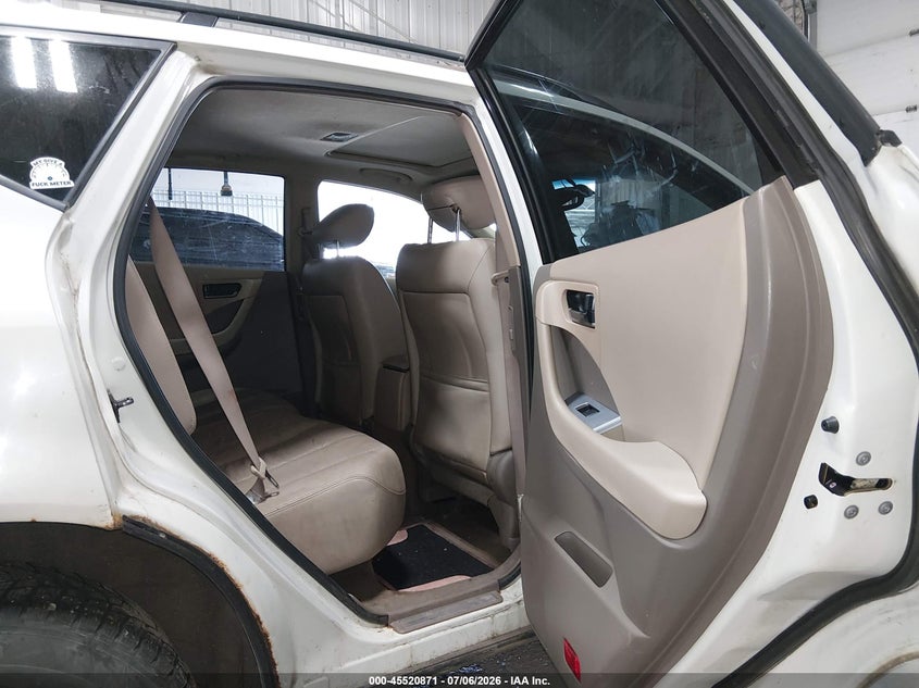 2005 NISSAN MURANO auction photo 8