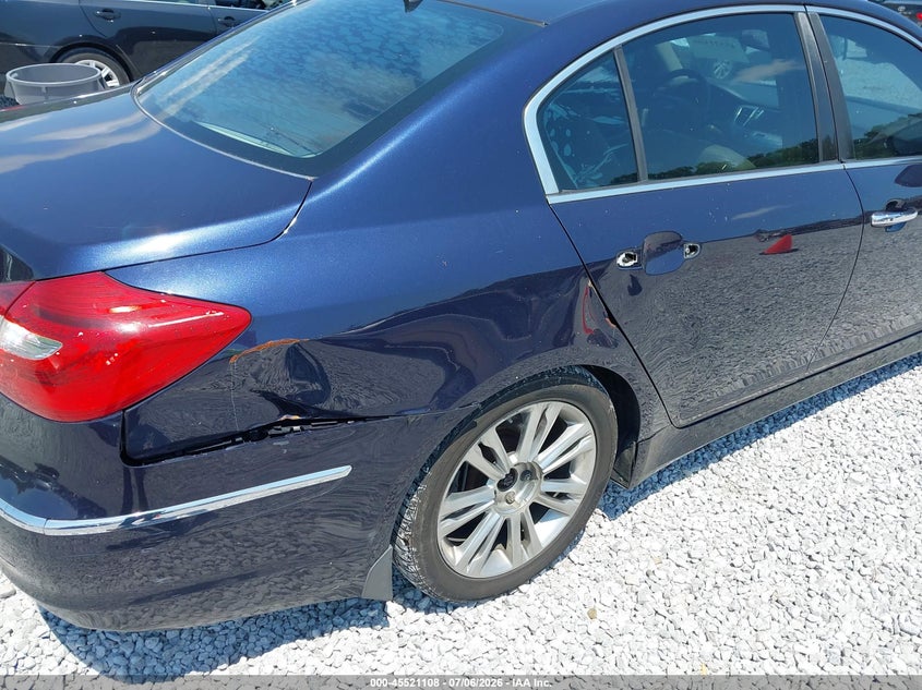 2013 Hyundai Genesis 3.8 VIN: KMHGC4DD0DU223062 Lot: 45521108