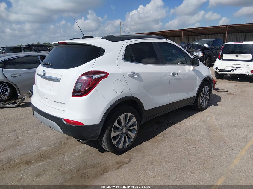 Vin: kl4cjasbxlb060515, lot: 46019329, buick encore fwd preferred 20204