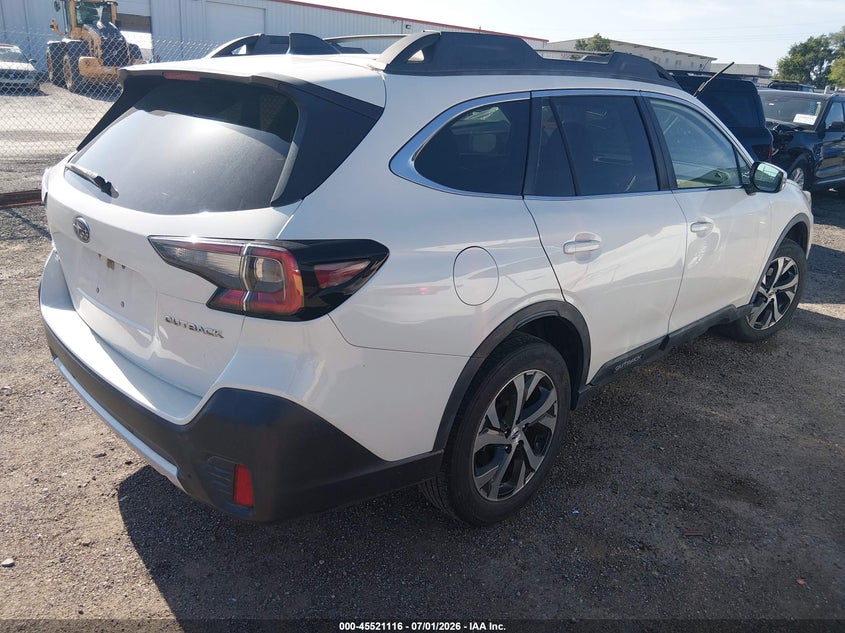 Vin: 4s4btanc3l3192957, lot: 46019332, subaru outback limited 20204