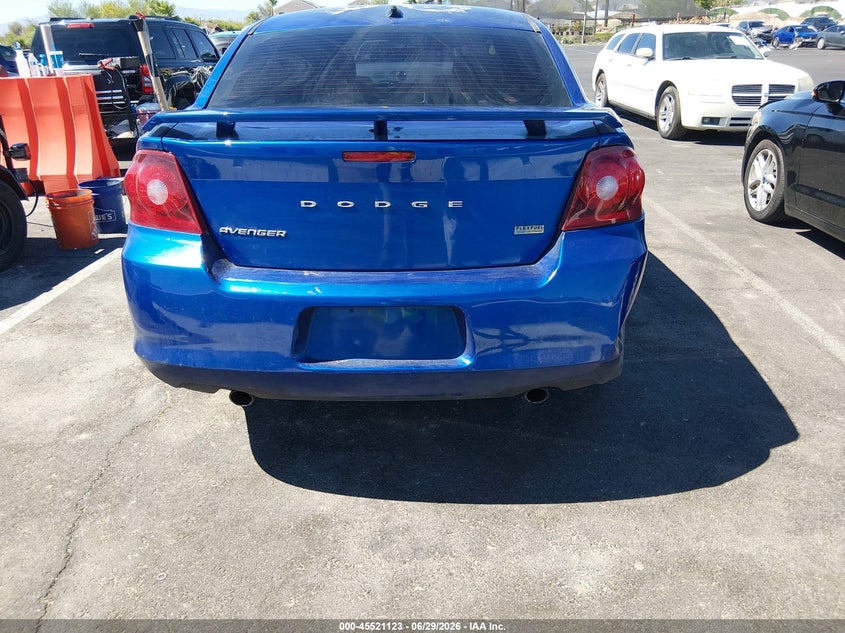 2012 Dodge Avenger Sxt Plus VIN: 1C3CDZEG6CN327929 Lot: 45521123