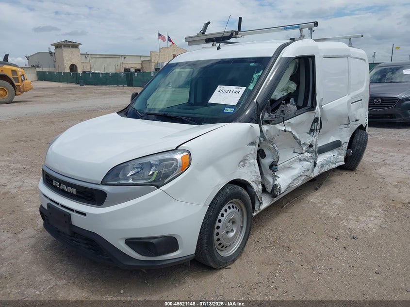 Vin: zfbhrfab9n6x68014, lot: 46019364, ram promaster city cargo van 20222
