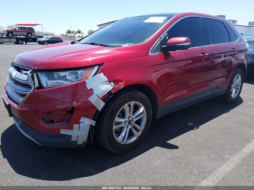 Vin: 2fmpk3j80fbb67881, lot: 46019368, ford edge sel 20152