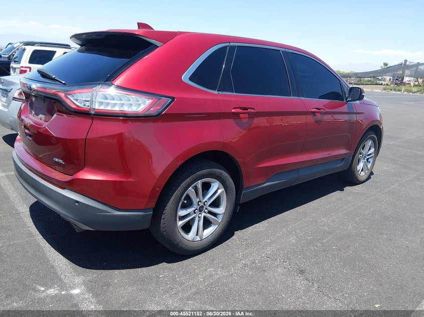 Vin: 2fmpk3j80fbb67881, lot: 46019368, ford edge sel 20154
