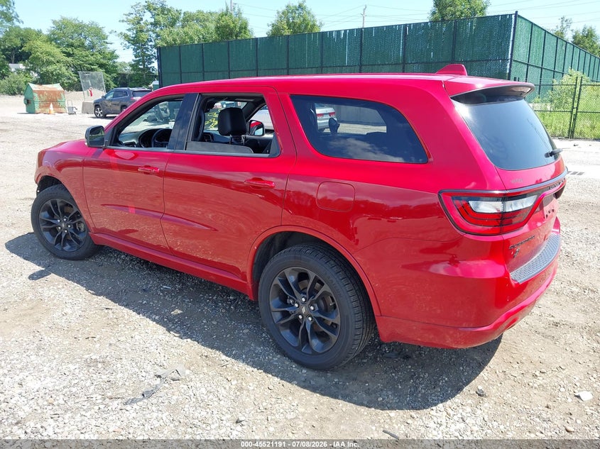 Vin: 1c4rdjdg8mc694658, lot: 46019407, dodge durango gt plus awd 20213