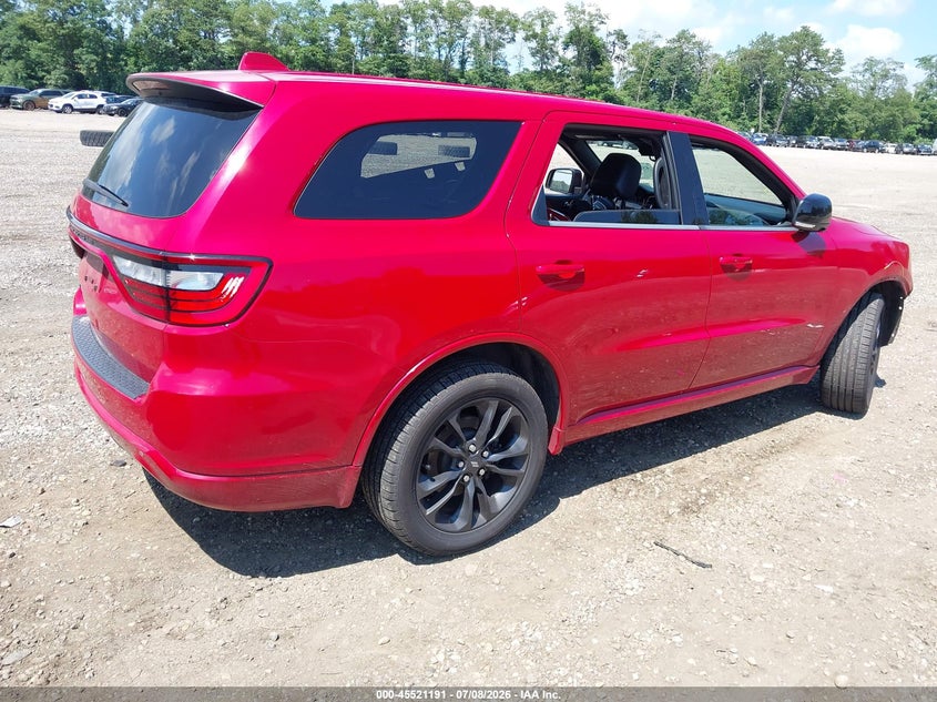 Vin: 1c4rdjdg8mc694658, lot: 46019407, dodge durango gt plus awd 20214