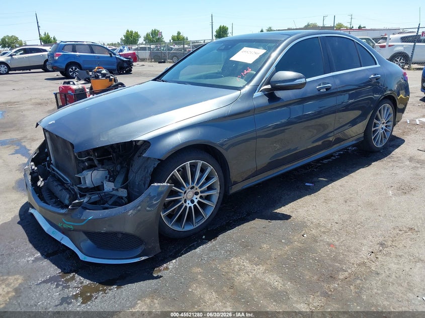 2015 Mercedes-Benz C 300 Sport 4matic 55SWF4KB3FU021996 photo 1