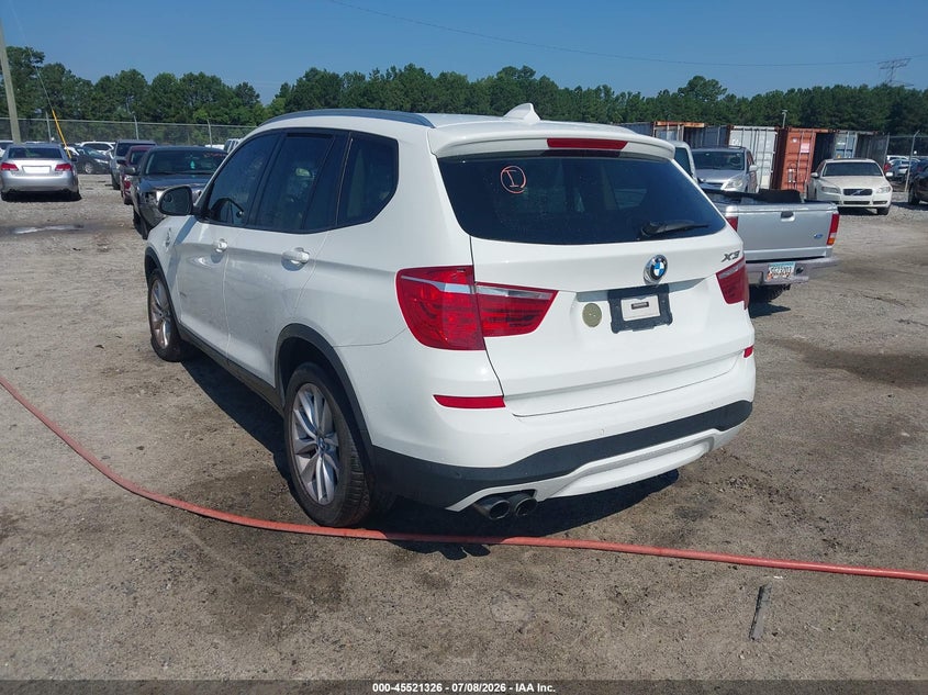 Vin: 5uxwx9c57g0d84470, lot: 46019542, bmw x3 xdrive28i 20163