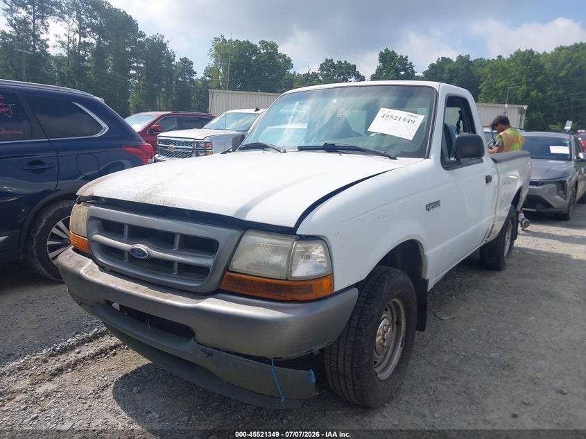 1998 Ford Ranger, Right Rear, IAAI, VIN 1FTYR10C5WUC13214 — photo 2