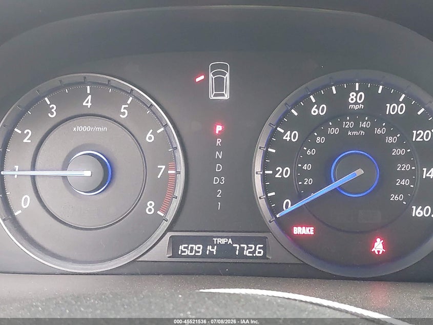 2012 Honda Crosstour Ex-L VIN: 5J6TF2H53CL005343 Lot: 45521536