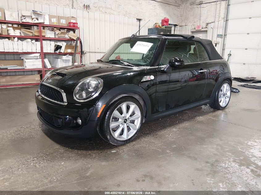 Vin: wmwzp3c53ct249999, lot: 46019830, mini cooper s 20122
