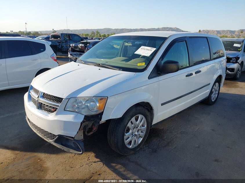 Vin: 2c4rdgbg9er376210, lot: 46019867, dodge grand caravan american value pkg 20142