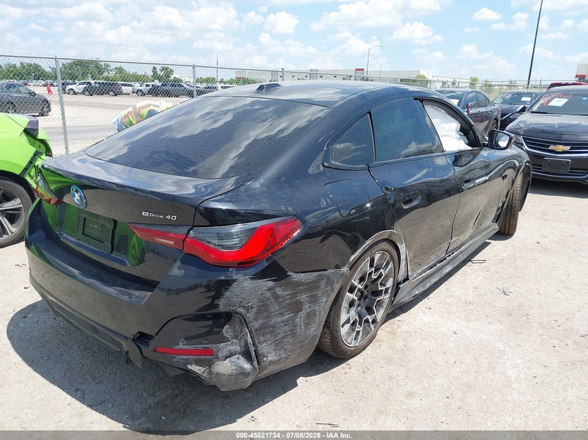 Vin: wby23hd03sfu09472, lot: 46019950, bmw i4 gran coupe edrive40 20254