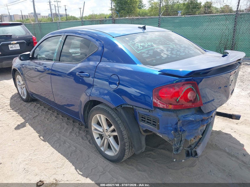 Vin: 1c3cdzab0en140554, lot: 46019962, dodge avenger se 20143