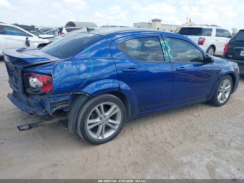 Vin: 1c3cdzab0en140554, lot: 46019962, dodge avenger se 20144