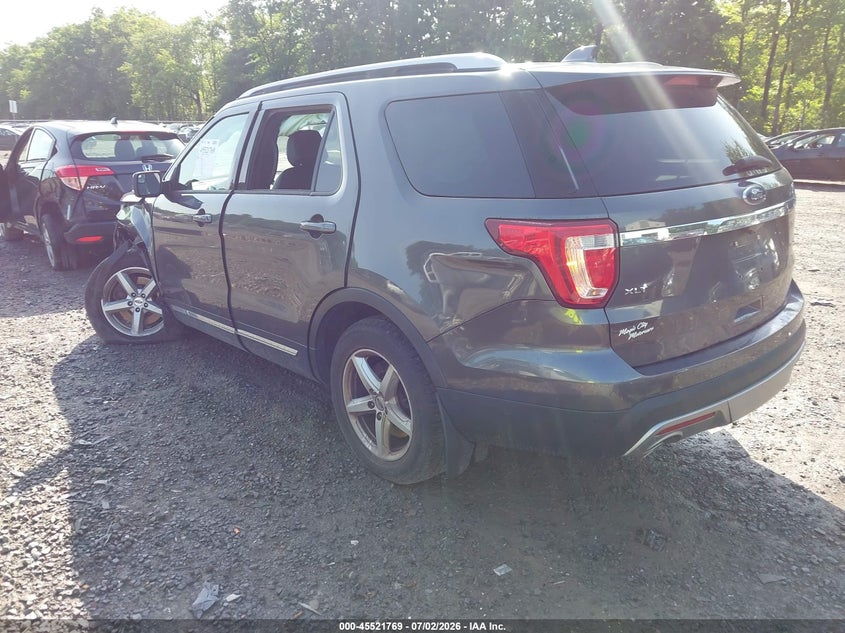 Vin: 1fm5k8d85gga42966, lot: 46019985, ford explorer xlt 20163