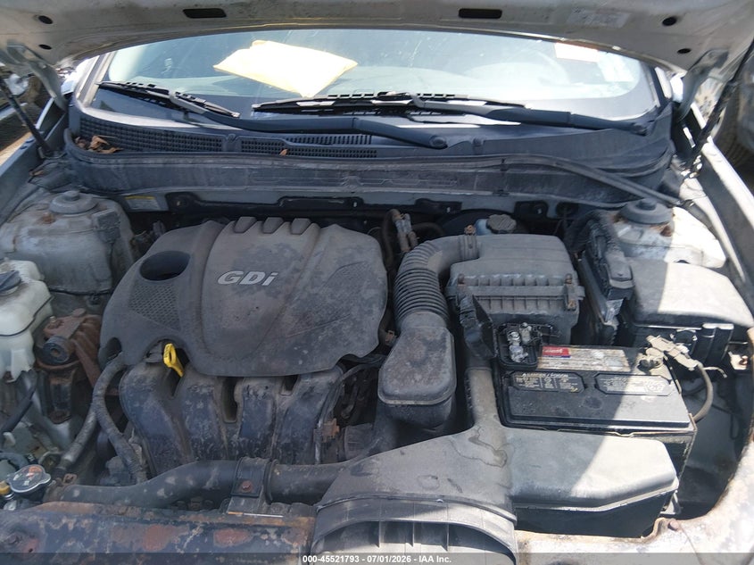 2013 Hyundai Sonata Gls VIN: 5NPEB4AC3DH572608 Lot: 45521793