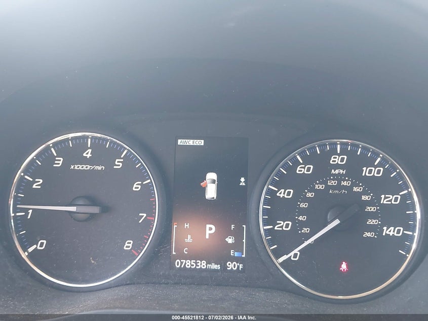 2020 Mitsubishi Outlander Se 2.4 S-Awc VIN: JA4AZ3A34LZ045490 Lot: 45521812