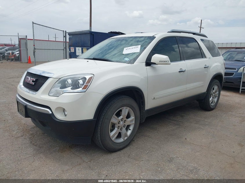 2009 GMC Acadia, Обычный износ, IAAI, VIN 1GKER23D39J134700 — фото 2
