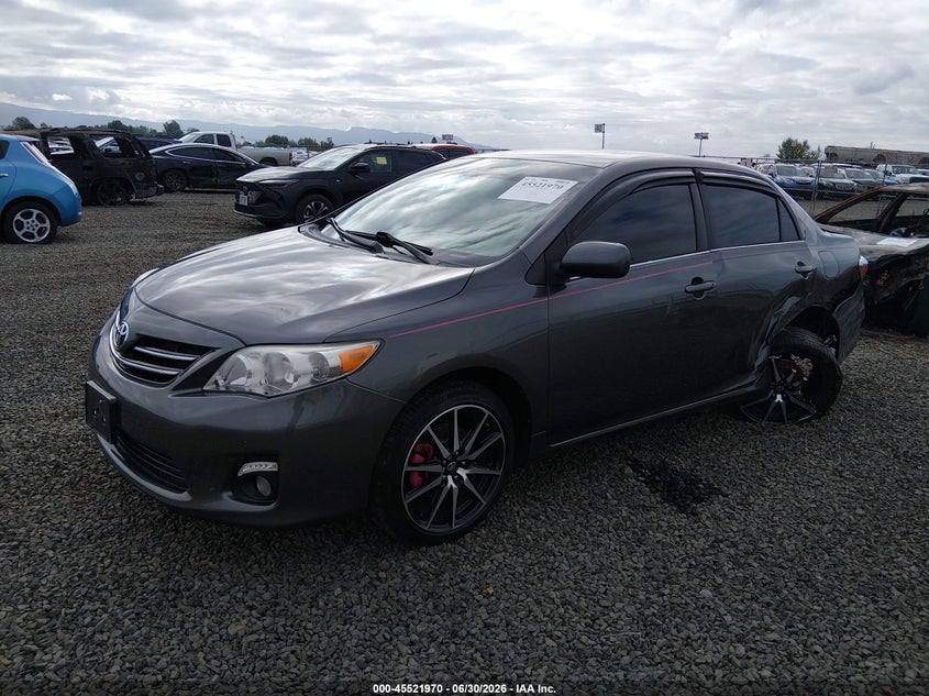 2013 Toyota Corolla, Left Rear, IAAI, VIN 5YFBU4EE8DP177190 — photo 2