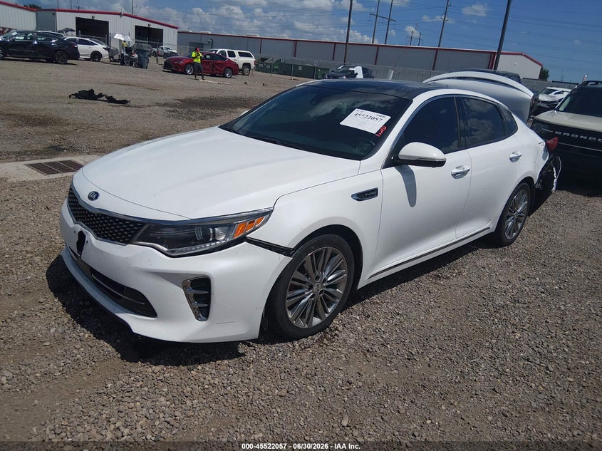 Vin: 5xxgv4l27gg065408, lot: 46020273, kia optima sxl turbo 20162