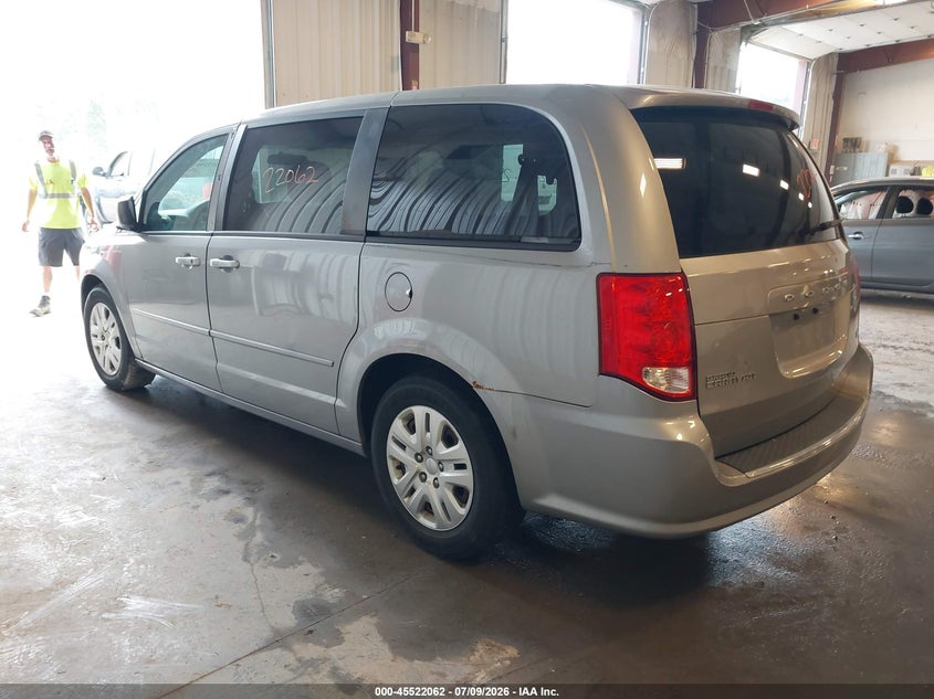 Vin: 2c4rdgbgxfr732875, lot: 46020278, dodge grand caravan se 20153
