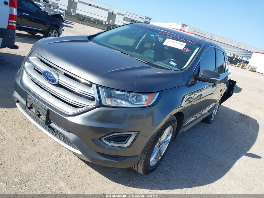 Vin: 2fmtk3j88fbb03182, lot: 46020456, ford edge sel 20152