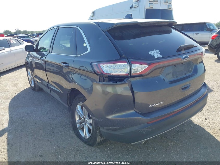 Vin: 2fmtk3j88fbb03182, lot: 46020456, ford edge sel 20153