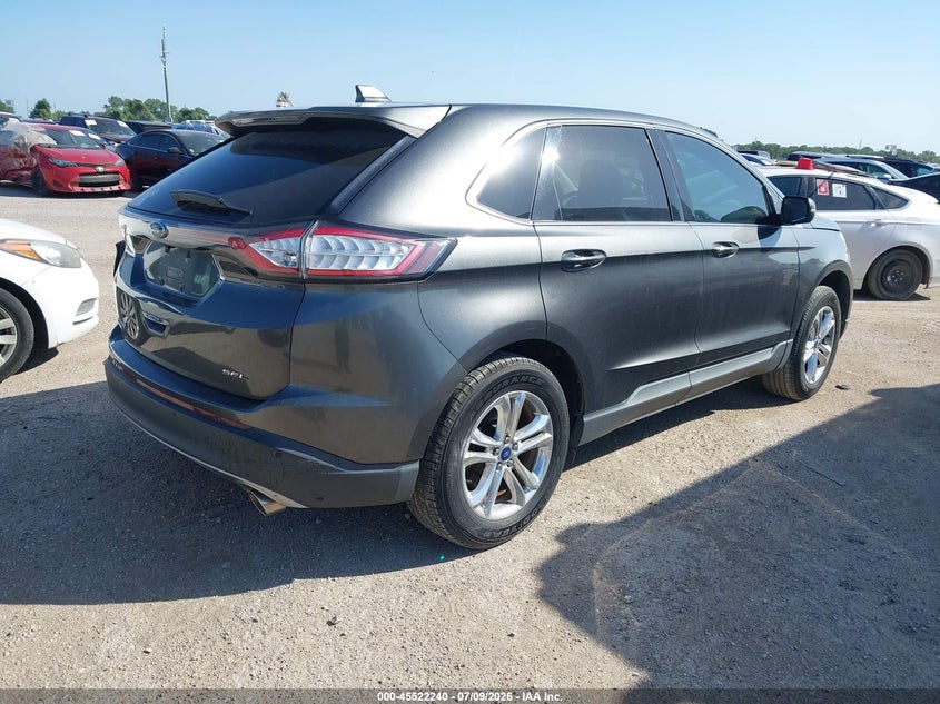 Vin: 2fmtk3j88fbb03182, lot: 46020456, ford edge sel 20154